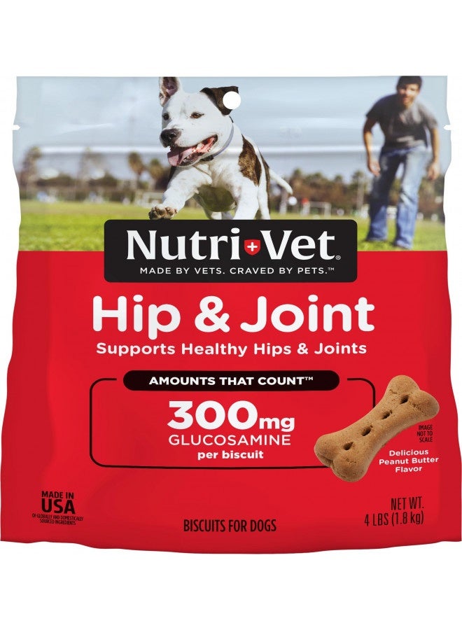 Generic Nutri-Vet Hip And Joint Biscuits For Dogs - Tasty Dog Glucosamine Treat And Dog Joint Supplement - Large Sized Biscuit With 300Mg Glucosamine - 4 Lb 