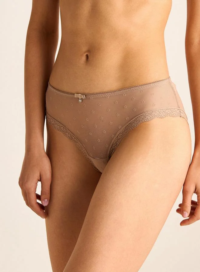 سبلاش فيڤ سروال داخلي دانتيل بخصر مطاطي