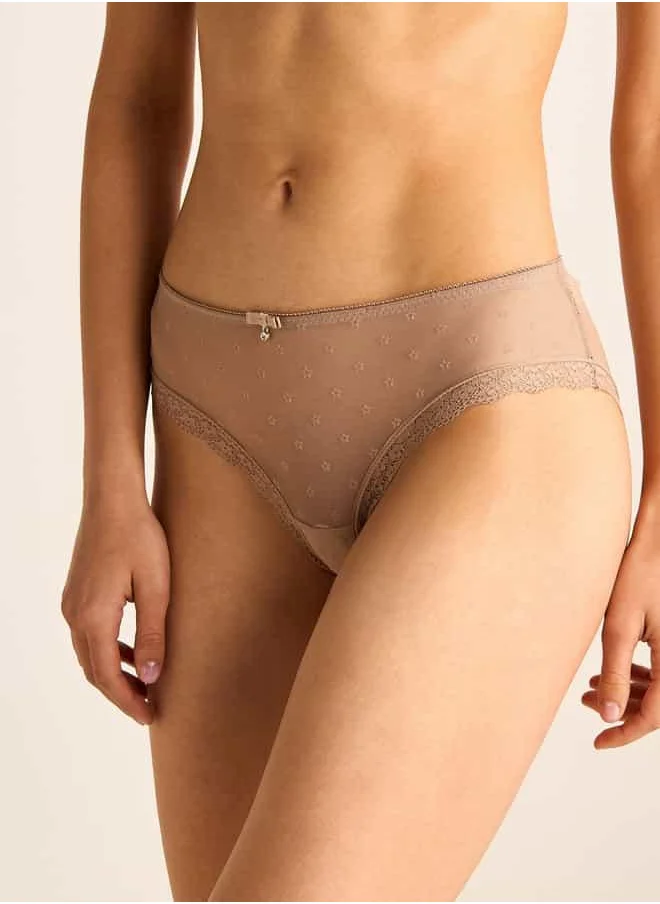 FAV Lace Detail Briefs with Elasticated Waistband