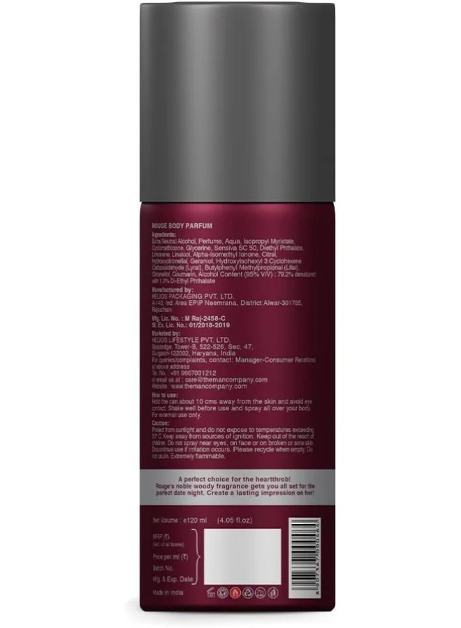The Man Company  The Man Company Rouge-Body Parfum - 120 ml for Men | Best Price UAE
