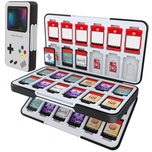 HEIYING Game Card Case for Nintendo Switch 2 / Switch OLED,Customized Pattern Portable Travel Carry Case with 48 Game Card Slots and 24 Micro SD Cards Slots - Image 1