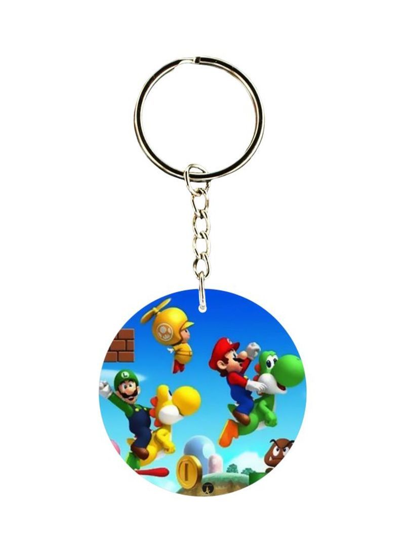 Mario And Luigi Cartoon Character Themed Keychain