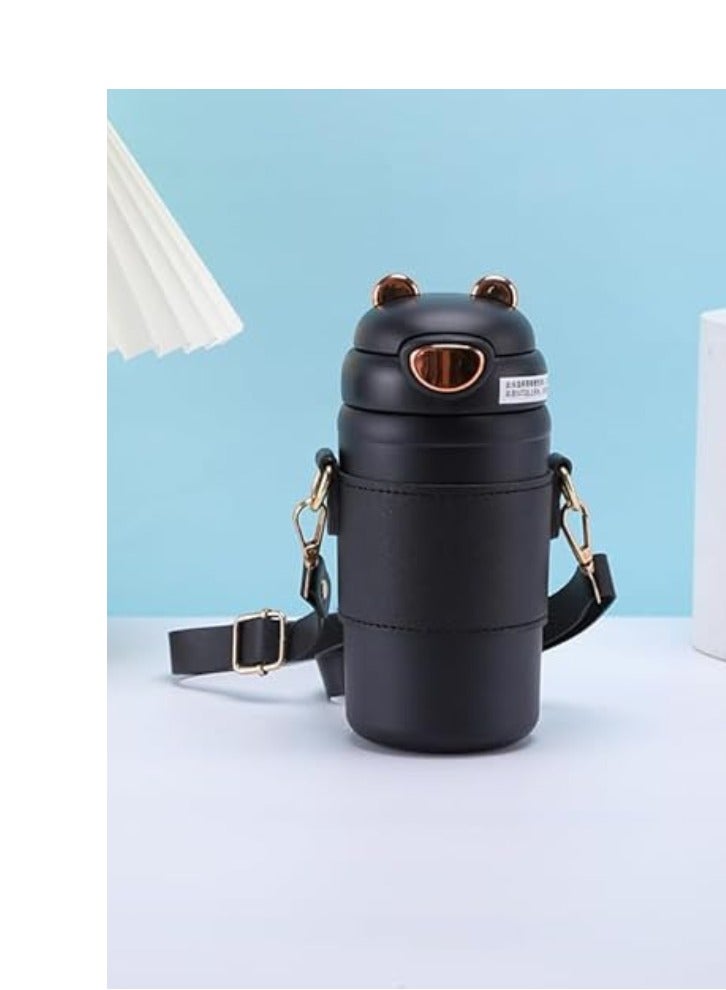 Twisoo Stainless Steel Water Bottle  – Vacuum Insulated & Leak Proof (Black, 400ml) - Image 2