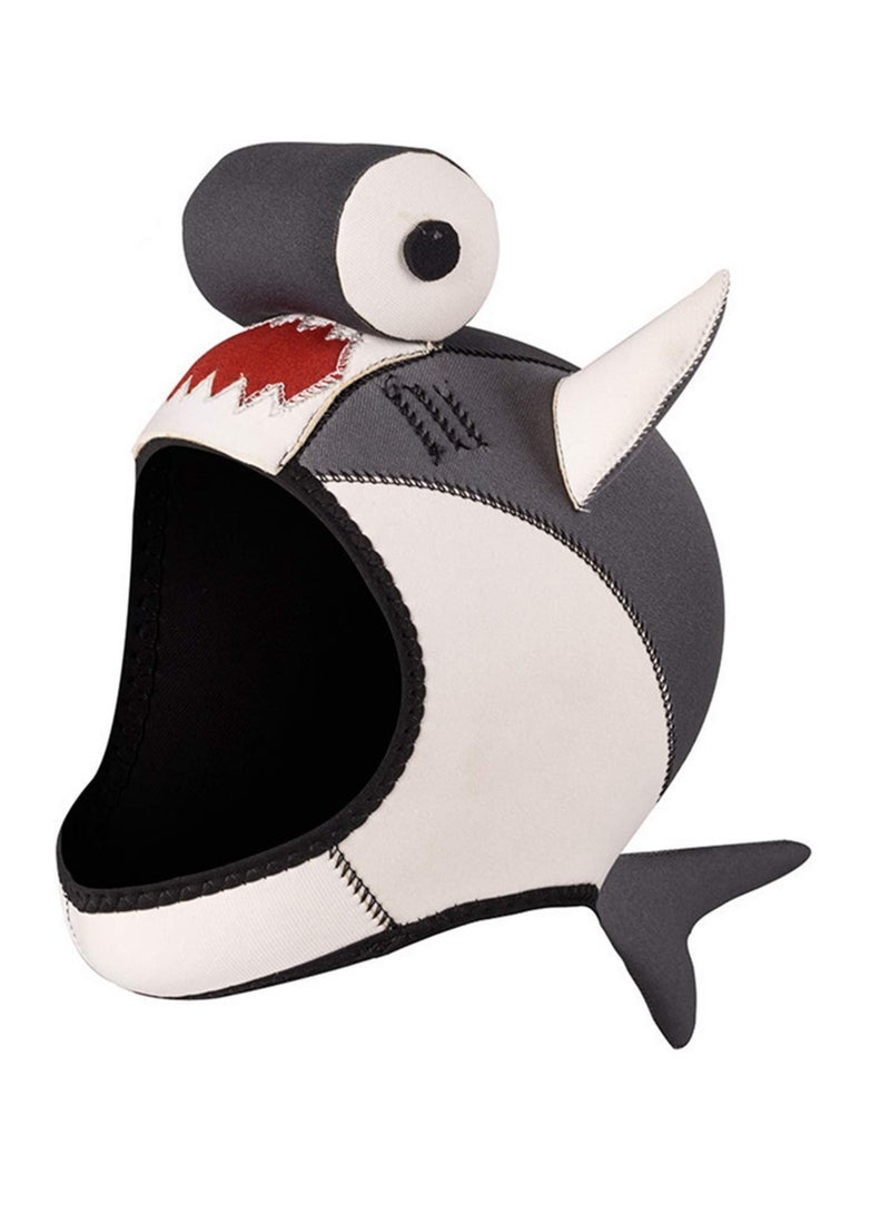 Generic Specially supply 3mm neoprene diving cartoon hood diving cap winter swimming cap - Image 1