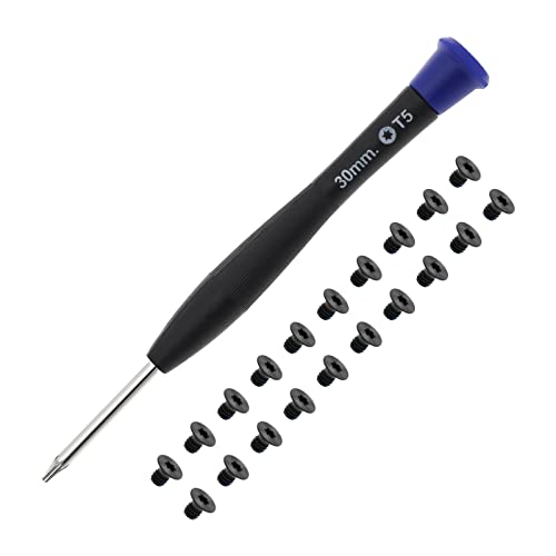 Create idea 20PCS M2x3 Torx T5 Laptop Bottom Case Screws with T5 Torx Screwdriver Compatible with Razer Stealth 13.3" Blade 15" Alloy Computer Components - Image 1