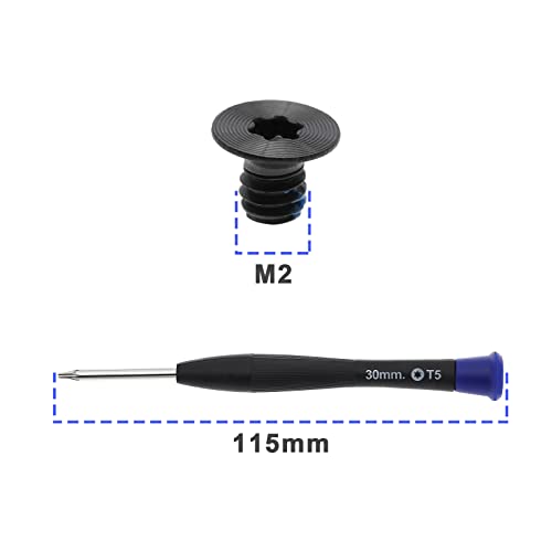 Create idea 20PCS M2x3 Torx T5 Laptop Bottom Case Screws with T5 Torx Screwdriver Compatible with Razer Stealth 13.3" Blade 15" Alloy Computer Components - Image 3