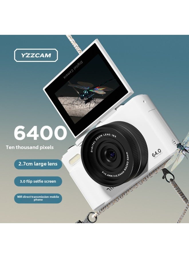 Generic Entry-level Micro SLR Student Digital Camera With Campus HD Travel Camera Manufacturers Straight Postage-Body Color:Black  Display Flip + Wifi Direct Connection Mobile Phone - Equipped With 8g Card  - Image 2