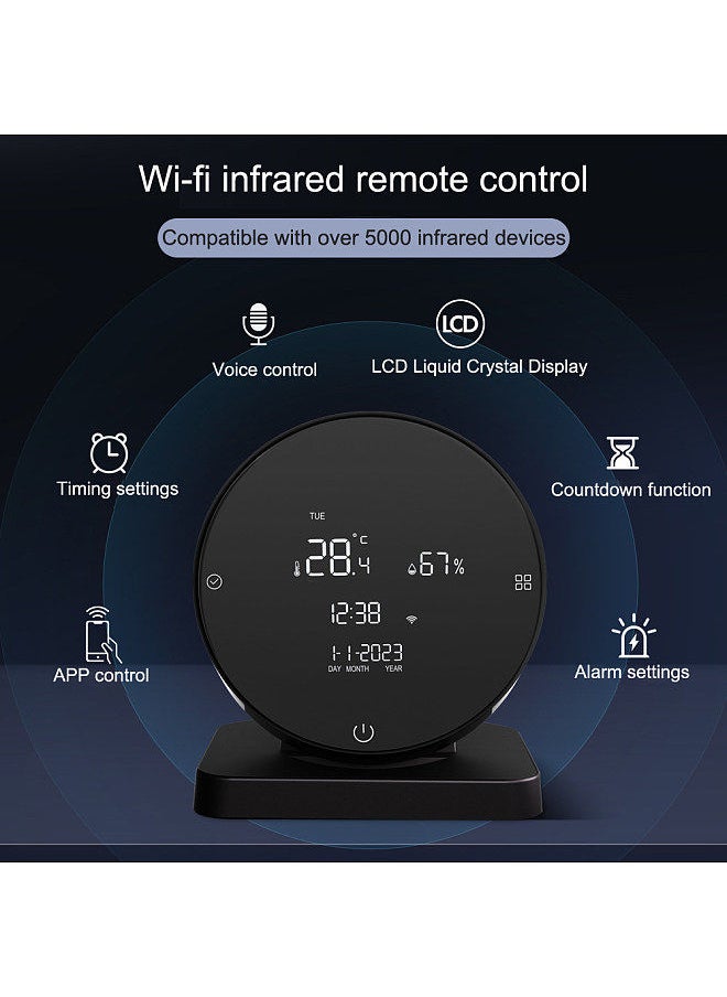 Generic Tuya WIFI USB Rechargeable Temperature and Humidity Detector Household Office Baby's Room Hygrothermograph LCD Display IR Remote Controller Temperature and Humidity Meter  - Image 3