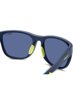 Polaroid Unisex Polarized Rectangular Shape  Sunglasses PLD 7051/S BLUE 47 - Lens Size: 46.8 Mm - Mtt Blue M  - Image 5