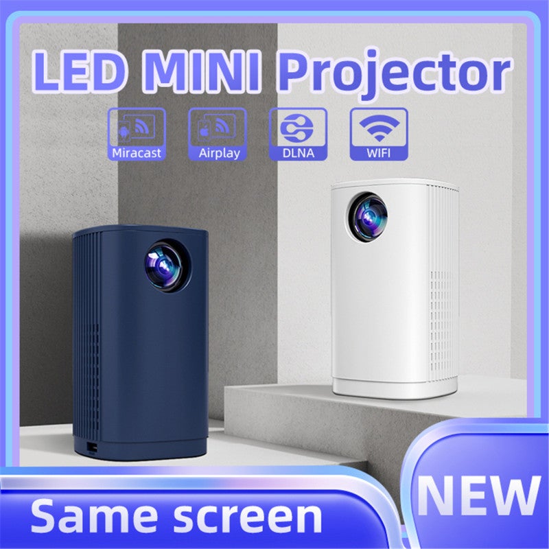 T30 Projector WiFi Projector Multi-functional Home Projector Mini Portable Screen Mirroring Projector Resolution 1920 x 1080 Heat Dissipation Design Supports Wired and Wireless Screen Mirroring Built-in Speakers Supports iOS and Android Systems - Image 3