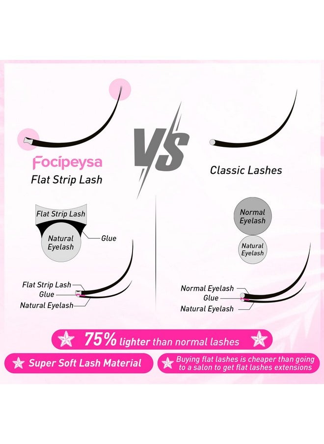 Focipeysa - Mink Lashes Natural Look False Eyelashes Fluffy Flat Eyelashes 3D Mink Lashes Wispy Strips Lashes 7 Pairs Multipack By Focipeysa - Image 1