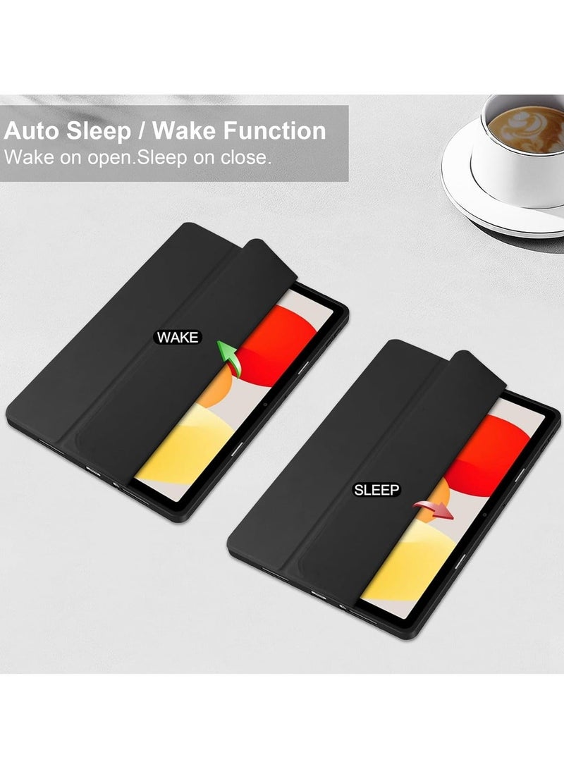 Arabest Case for Xiaomi Redmi Pad SE 11.0 Inch Released 2023, Smart Slim Folio Stand Auto Sleep/Wake Cover, with Pencil Slot, Clear Transparent Back Shell (Black) - Image 4