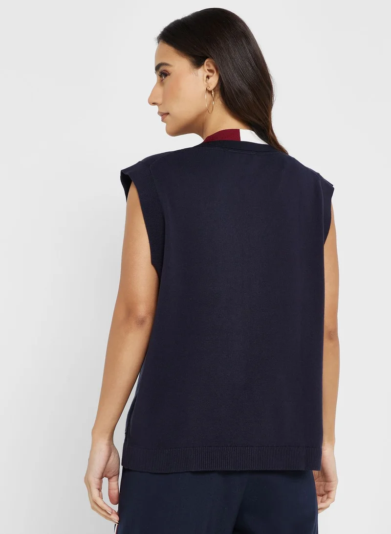 TOMMY HILFIGER V-Neck Knitted Sweater
