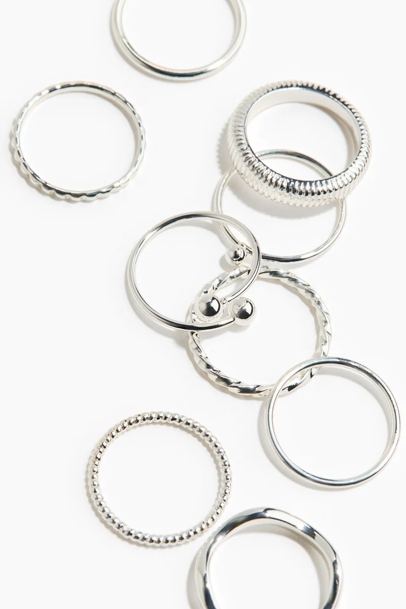 H&M  9-pack rings for Women | Best Price UAE