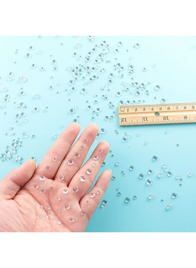 Maitys 1400 Pieces Dewdrop Water Droplets Embellishments Dewdrop Simulation Round Waterdrop Resin Beads For Diy Scrapbooking Crafts Cell Phone Case Card Making(Clear)  - Image 4