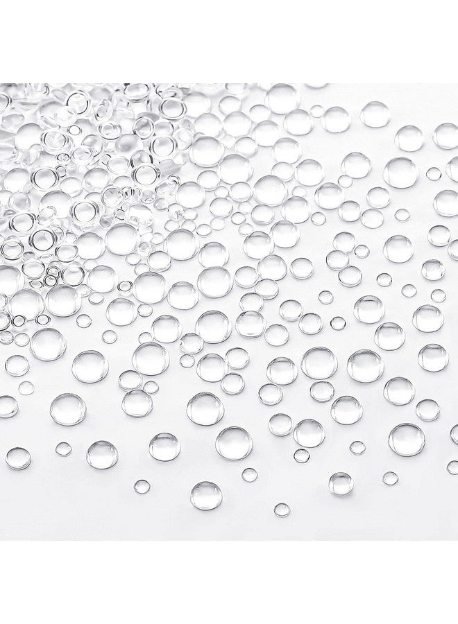 Maitys 1400 Pieces Dewdrop Water Droplets Embellishments Dewdrop Simulation Round Waterdrop Resin Beads For Diy Scrapbooking Crafts Cell Phone Case Card Making(Clear)  - Image 1