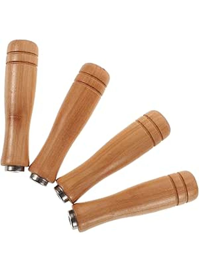 4 Pcs Wooden Rasp Handle Ergonomic File Grip Cutter for Metal and Woodworking Tools - Image 1