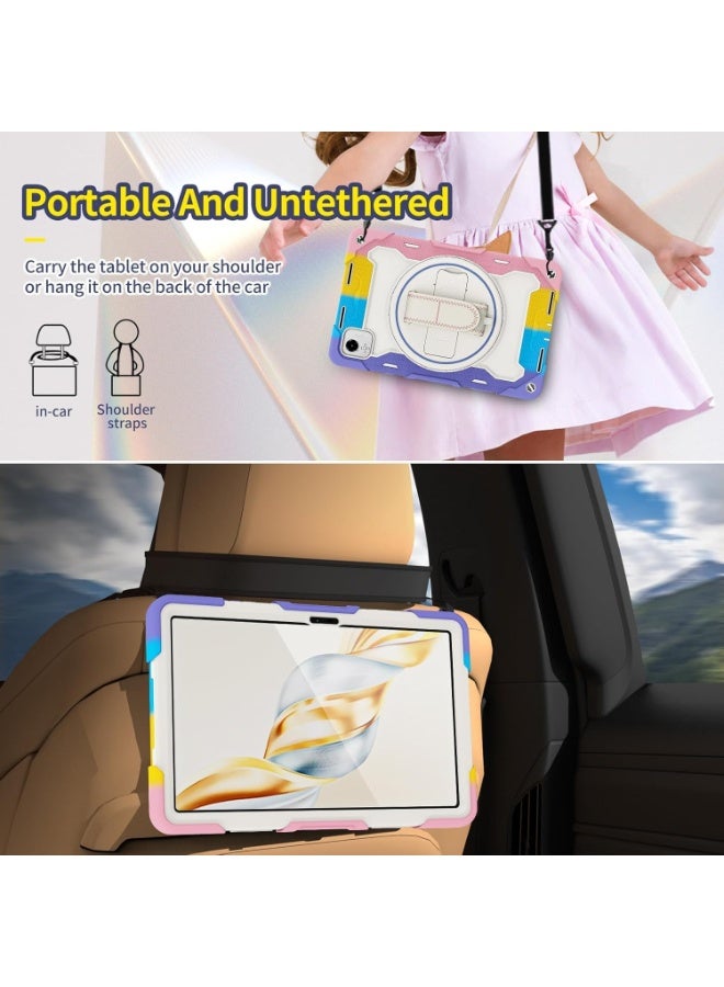 Shockproof Case Compatible with Honor Pad X9a 11.5 Inch (2025) Tablet, Heavy Duty Rugged Anti Fall Tablet Cover with Hidden Bracket + Hand Strap + Shoulder Strap - Image 5