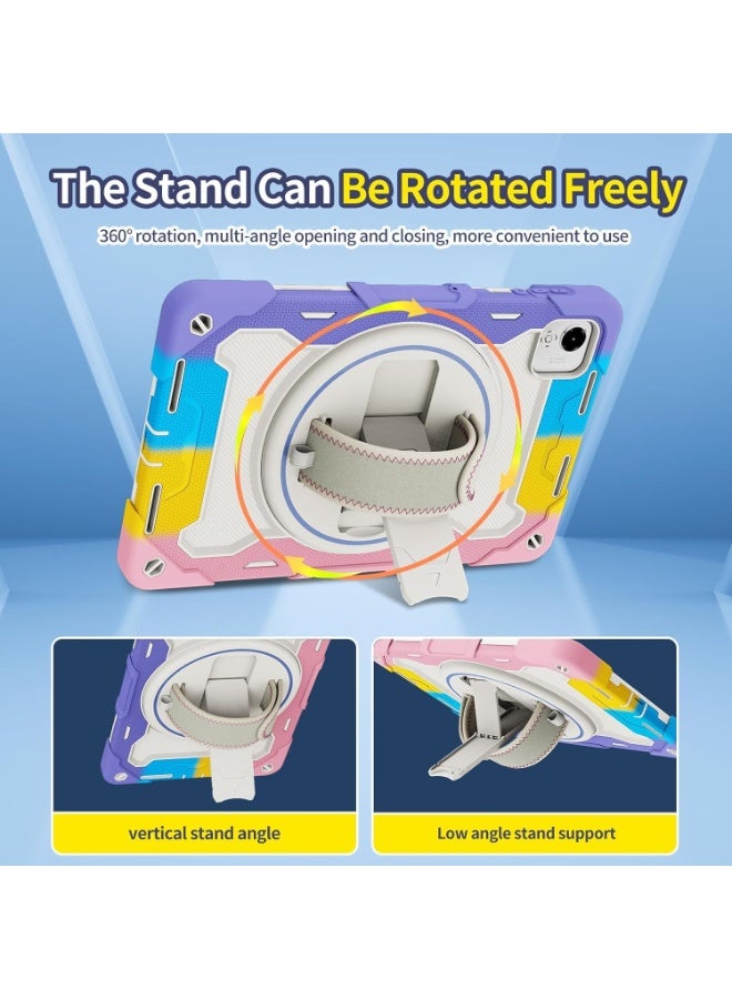 Shockproof Case Compatible with Honor Pad X9a 11.5 Inch (2025) Tablet, Heavy Duty Rugged Anti Fall Tablet Cover with Hidden Bracket + Hand Strap + Shoulder Strap - Image 3