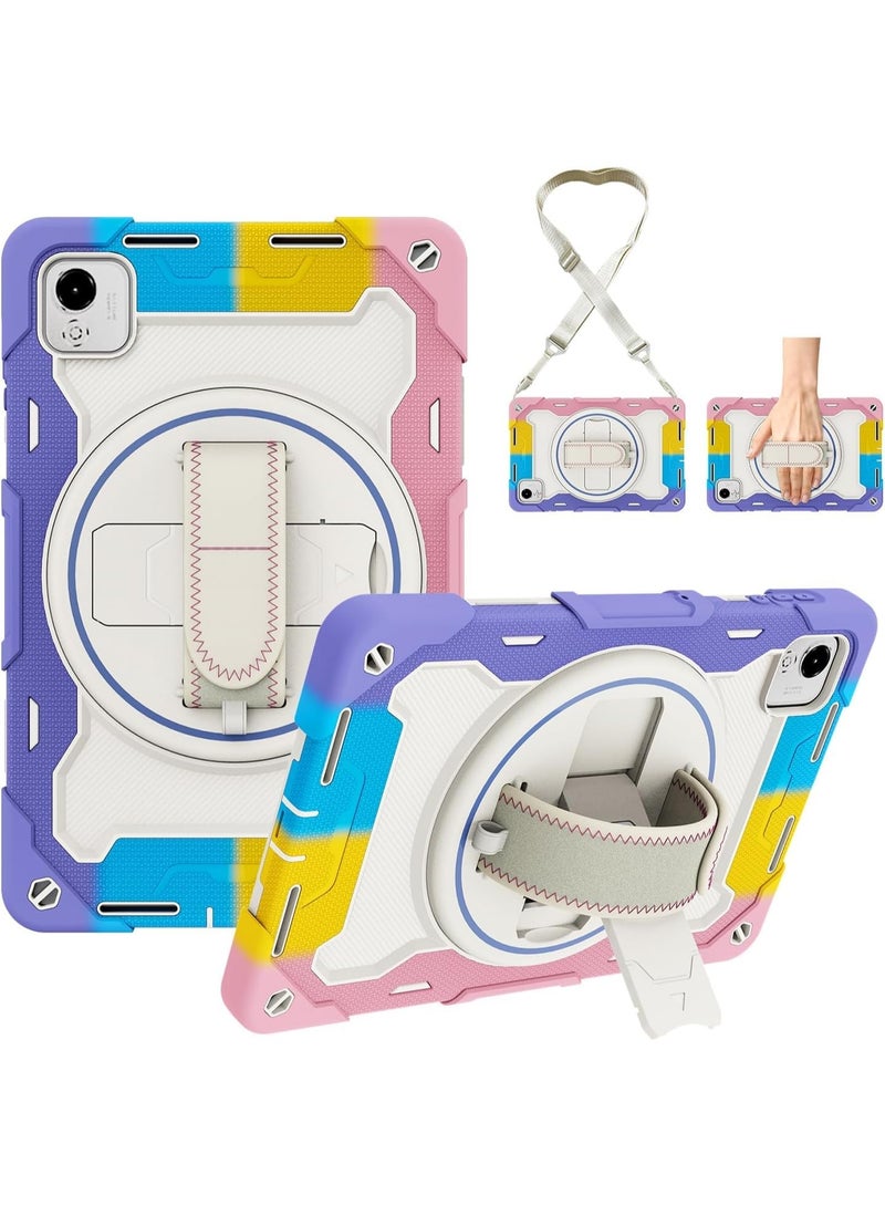 Shockproof Case Compatible with Honor Pad X9a 11.5 Inch (2025) Tablet, Heavy Duty Rugged Anti Fall Tablet Cover with Hidden Bracket + Hand Strap + Shoulder Strap - Image 1