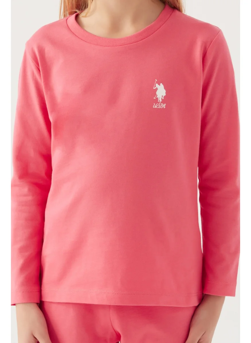 U.S. Polo Assn. Girls Pink Pajama Set