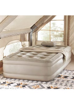 Ominii Double Height Air Mattress, Portable Inflatable Bed with Built-in Pump, One-Button Quick Automatic Inflation/Deflation, Ideal for Home or Outdoor Travel Camping  - Image 5