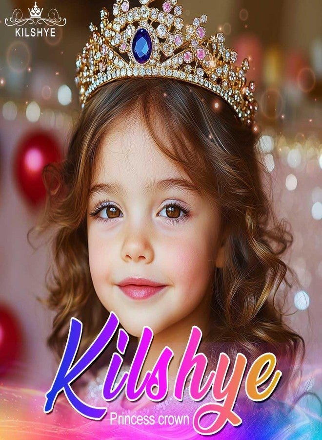 كيلشي تاج كيلشاي المرصع بأحجار الراين، تاج فضي للبنات، إكسسوارات شعر كريستالية (أسود) - Image 3