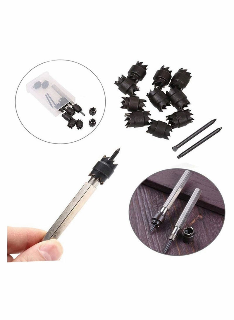 NIBEMINENT Rotary Spot Weld Cutter Set Double Sided 13 Pcs HSS Remover Drill Bits Hex Sheet Metal Hole Kit with 2 Replacement Blades for Power Welding  - Image 5
