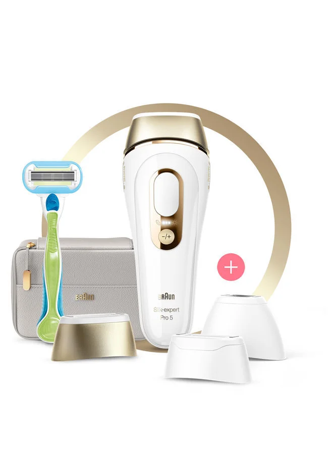 BRAUN Silk·expert Pro 5, At-Home Laser, IPL Hair Removal Device, Permanent Visible Hair Removal, Gift for Women, PL5257