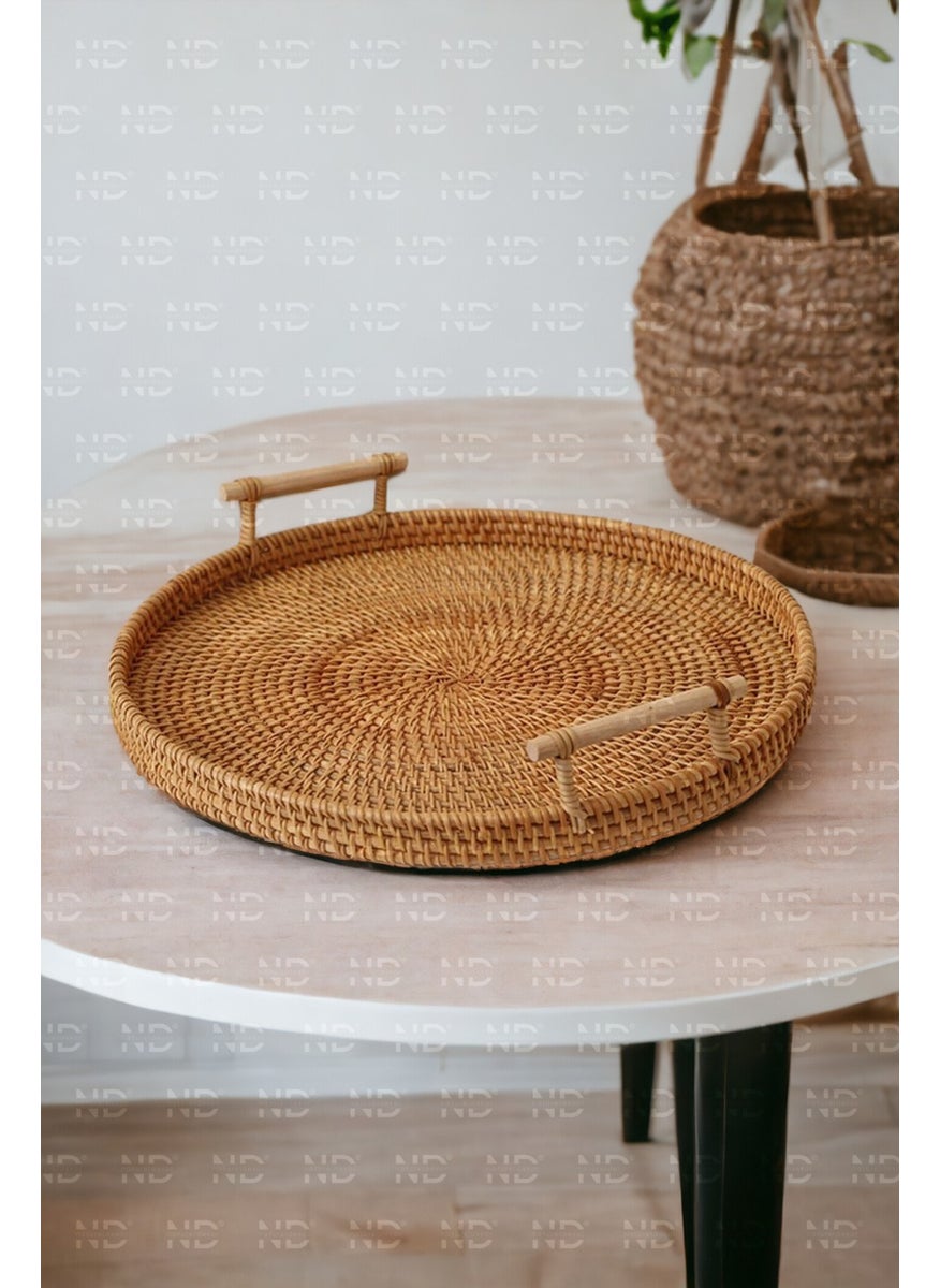 Bohemian Rattan Wicker Tray with Handles 35, Scandinavian, Modern - pzsku/Z7ED8D70A0EE90F6D0D84Z/45/_/1730621617/163596a4-f872-4f9b-8875-c0ded4c46e1e