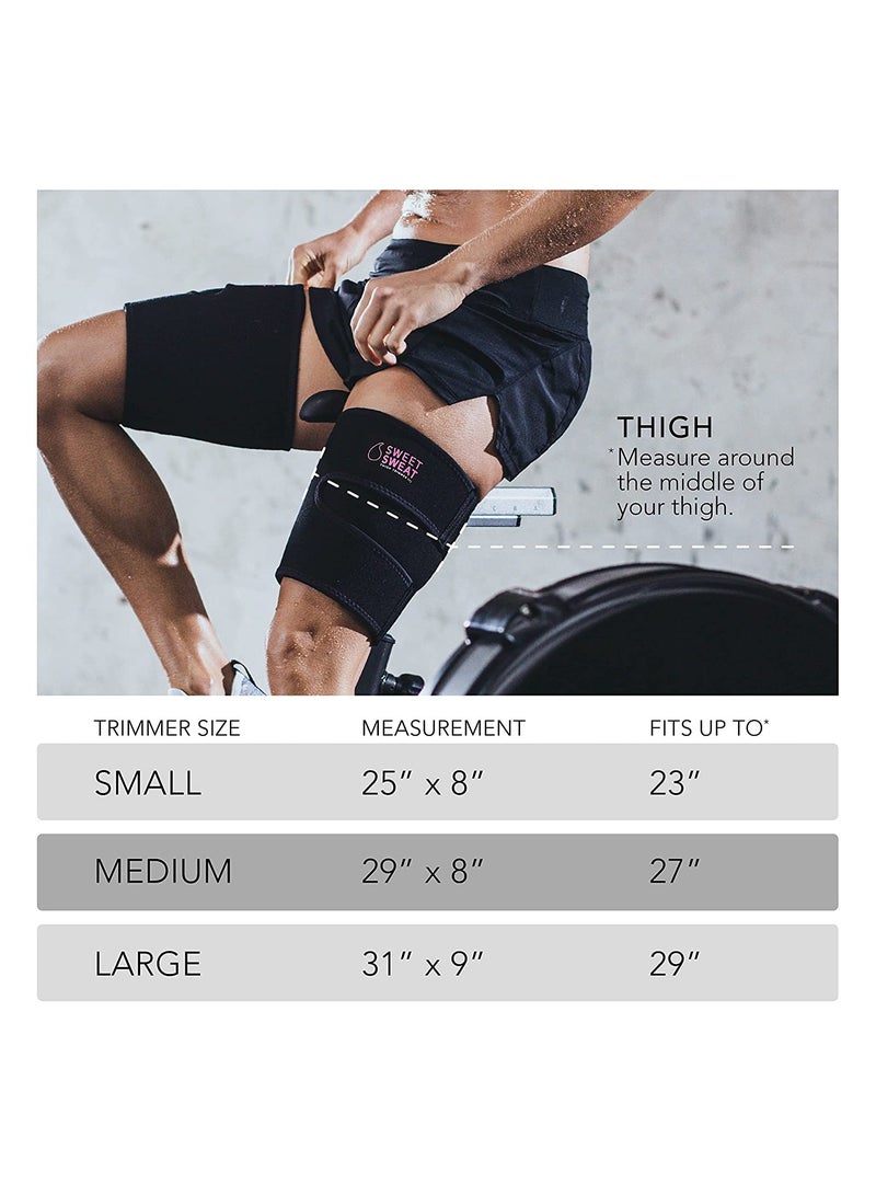 SPORTS RESEARCH Research Sweet Sweat Thigh Trimmers For Men & Women Large Pink 1 Pair  - Image 4