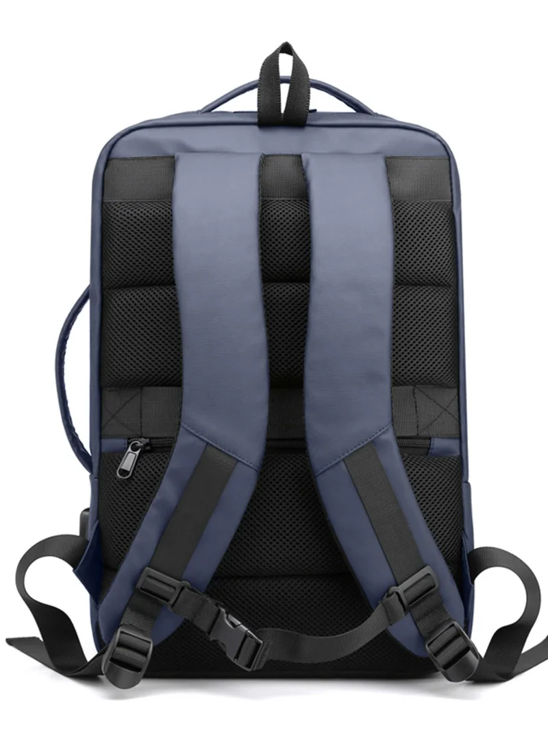Hike Blue Premium Durable 16.5-inch Backpack Water Resistant Laptop Daypack with Built in USB Port and Multi Compartments for Travel/Business/College/School, HK2102, Blue  | Best Price UAE