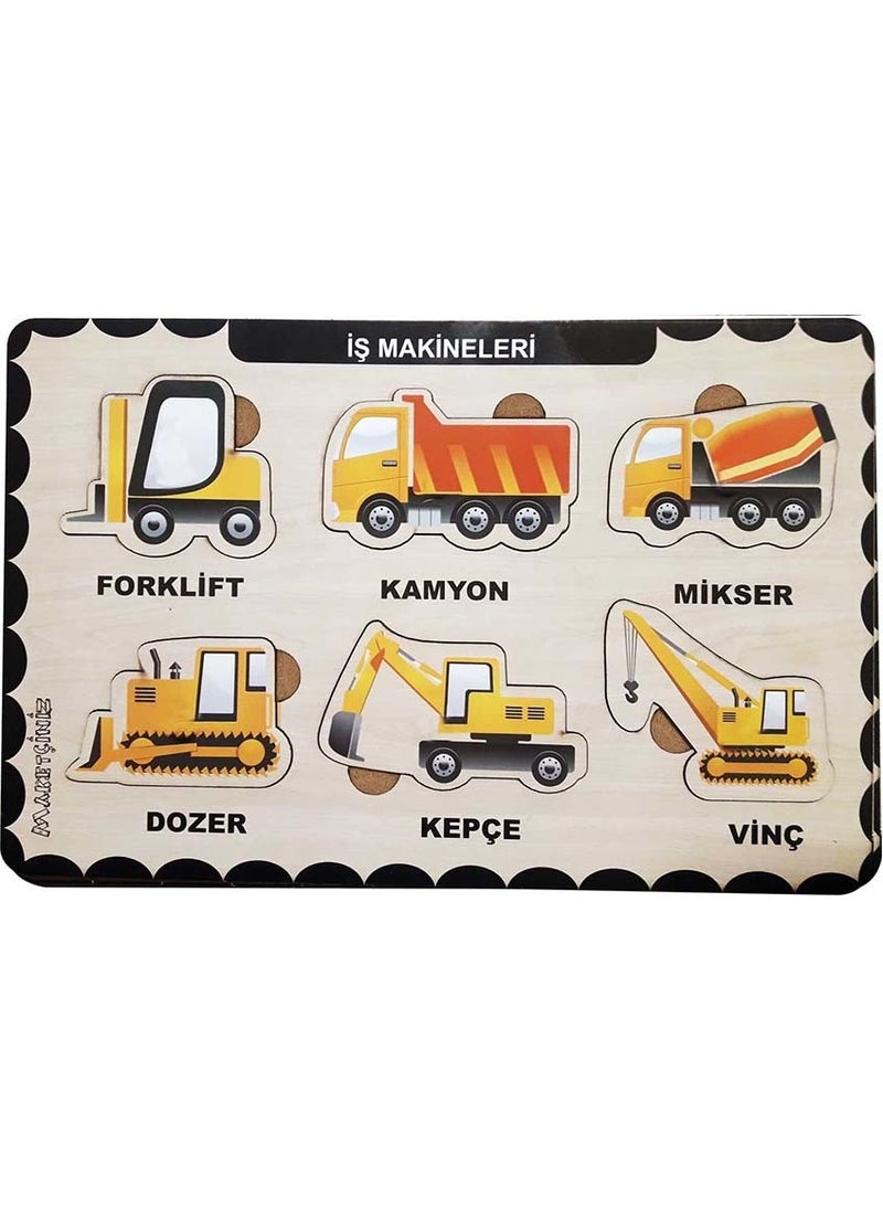 Your Model Maker Wooden Find and Plug Educational 2 Piece Jigsaw Puzzle Set