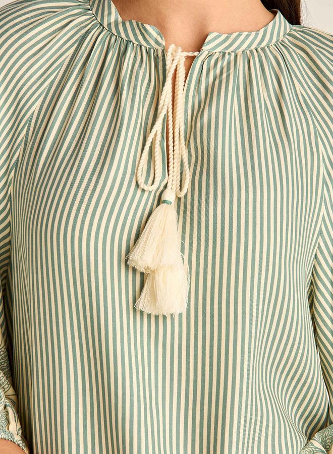 Splash FAV Night Gown Long Sleeve Tassel Tie Ups Viscose - Image 3