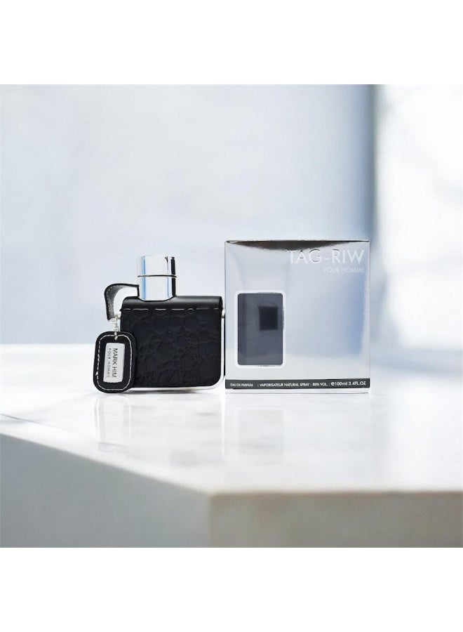 Mark Him / TAG-RIW Pour Homme Eau De Parfum for Men – 100 ml | Long-Lasting Woody & Fresh Masculine Fragrance