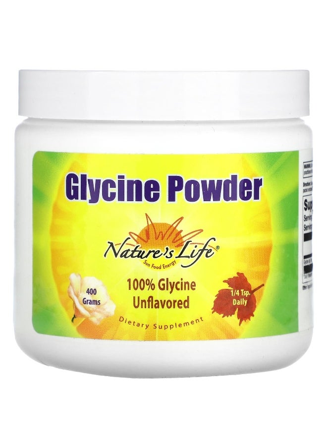 Nature's Life Nature's Life, Glycine Powder, Unflavored, 400 g  - Image 1