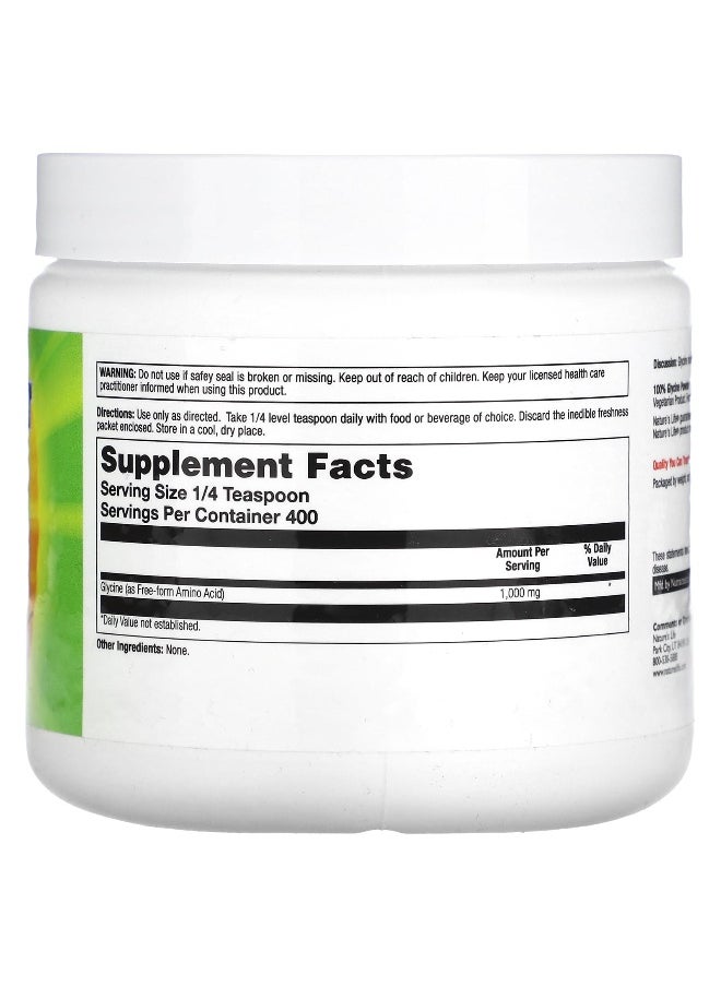 Nature's Life Nature's Life, Glycine Powder, Unflavored, 400 g  - Image 2