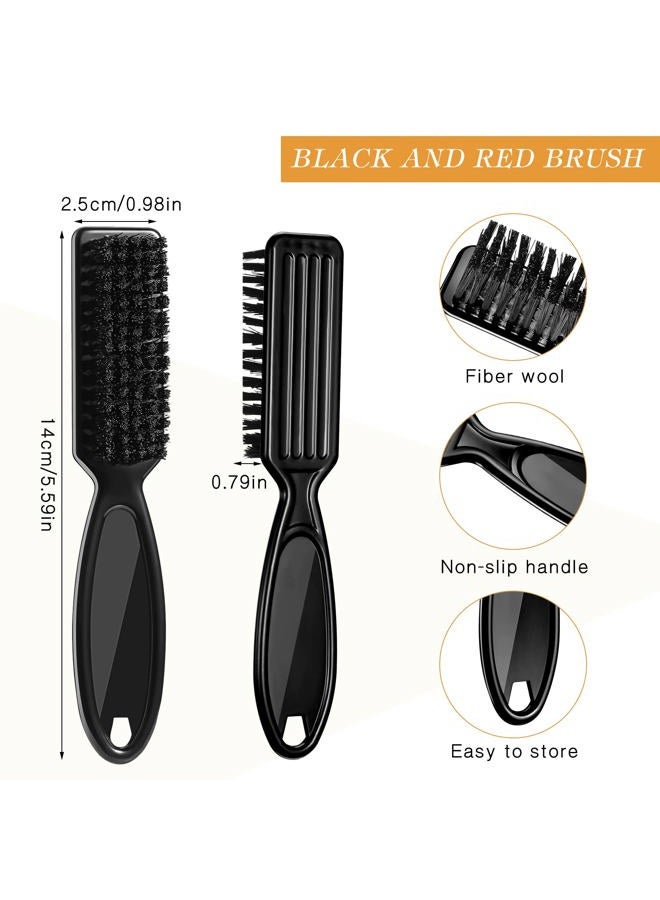 Patelai 30 Pcs Blade Clipper Cleaning Brush Scrub Brush Barber Fade Trimmer Nylon Hair Styling Tool for Men(Black) - Image 3