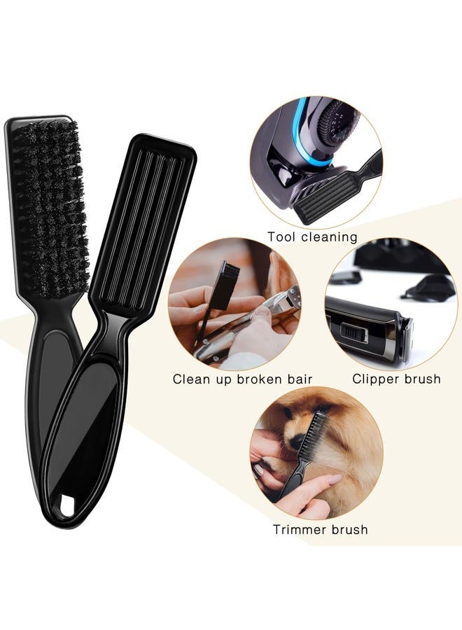 Patelai 30 Pcs Blade Clipper Cleaning Brush Scrub Brush Barber Fade Trimmer Nylon Hair Styling Tool for Men(Black) - Image 4