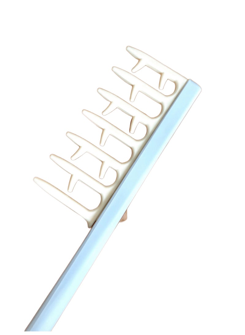 Double Row Wide Tooth Curl Comb - Professional No Pull Detangling Tool for Curly, Wavy, and Long Hair - Premium Quality Styling Comb for Hair Care and Prevent Breakage - Image 1