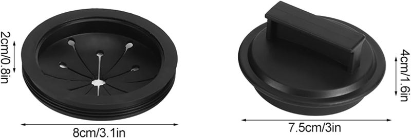 Garbage Disposal Drain Plug Splatter Guard Efficient Kitchen Food Waste Disposer Accessory for Daily Use 3.1x0.8in - Image 2