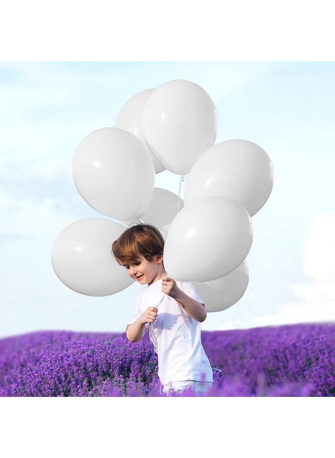 RUBFAC White Balloons Different Sizes 105Pcs 5/10/12/18 Inch For Garland Arch, Party Latex Balloons For Happy New Year Decorations 2024 Birthday Party Wedding Anniversary Baby Shower Party Decoration - Image 4