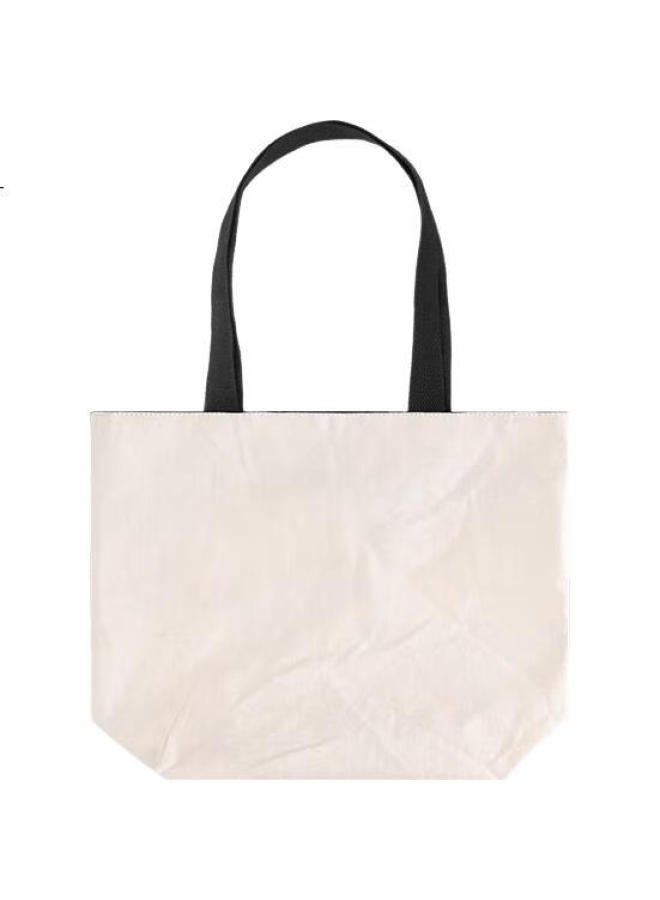 Level8 Simple Shoulder Tote Bag, Commuter Bag, Washable, Durable, Large Capacity Paper Bag, Dupont Paper Shopping Bag - Image 3