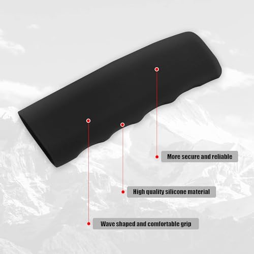 aakichi Car Handbrake Cover for XUV 500 | Anti-Slip Silicone Rubber Handbrake Protector Grip | Premium Original Car Interior Accessories | Durable & Comfortable Fit | Pack of 1 (Black) - Image 5