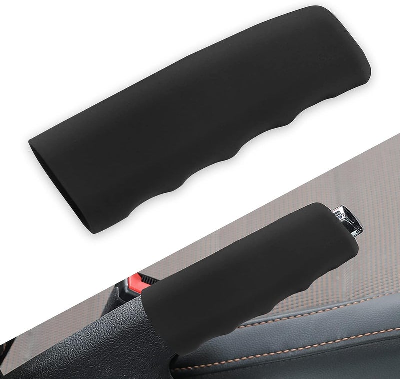 aakichi Car Handbrake Cover for XUV 500 | Anti-Slip Silicone Rubber Handbrake Protector Grip | Premium Original Car Interior Accessories | Durable & Comfortable Fit | Pack of 1 (Black) - Image 4