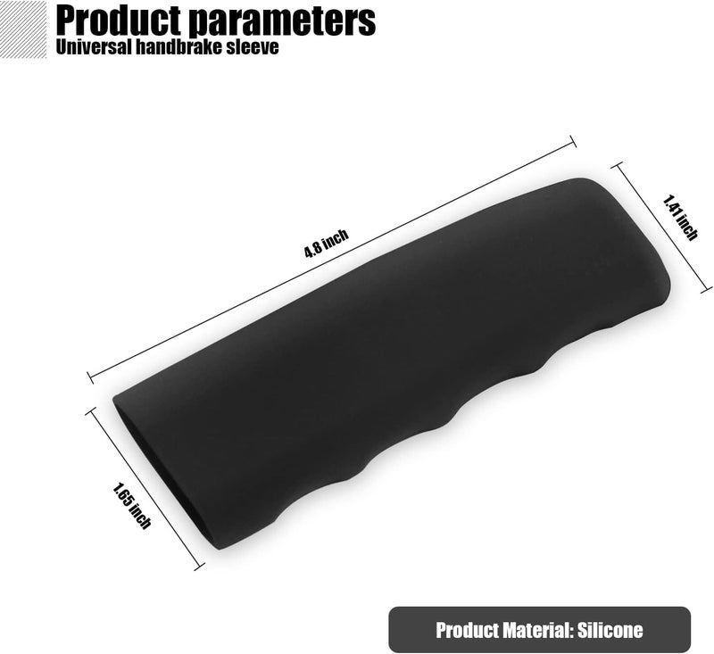 aakichi Car Handbrake Cover for XUV 500 | Anti-Slip Silicone Rubber Handbrake Protector Grip | Premium Original Car Interior Accessories | Durable & Comfortable Fit | Pack of 1 (Black) - Image 2