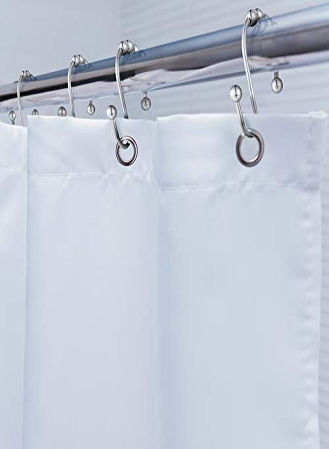 Hotop Stainless Steel Shower Curtain Hooks Rust Resistant Shower Curtain Hook Ring Bathroom S Shaped Hook Hanger for Kitchen Utensils, Shower Curtain, Clothes, Towels (24 Pieces) - Image 4