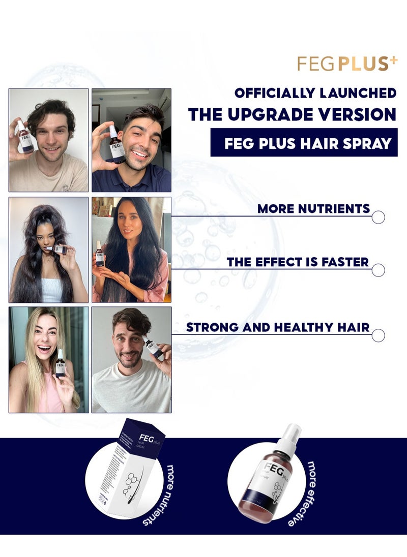 FEG Plus - FEGPLUS 2Pcs Hair & Beard Growth Serum (50ml) + KASOMO Hair Repair Mask Deeply Moisturizing With Hydrolyzed Keratin (250ml), Control Hair Loss & Regrow Hair, Natural Ingredients Help Hair Stronger & Healthier - Image 1
