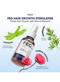 FEG Plus FEGPLUS 2Pcs Hair & Beard Growth Serum (50ml) + KASOMO Hair Repair Mask Deeply Moisturizing With Hydrolyzed Keratin (250ml), Control Hair Loss & Regrow Hair, Natural Ingredients Help Hair Stronger & Healthier  - Image 3