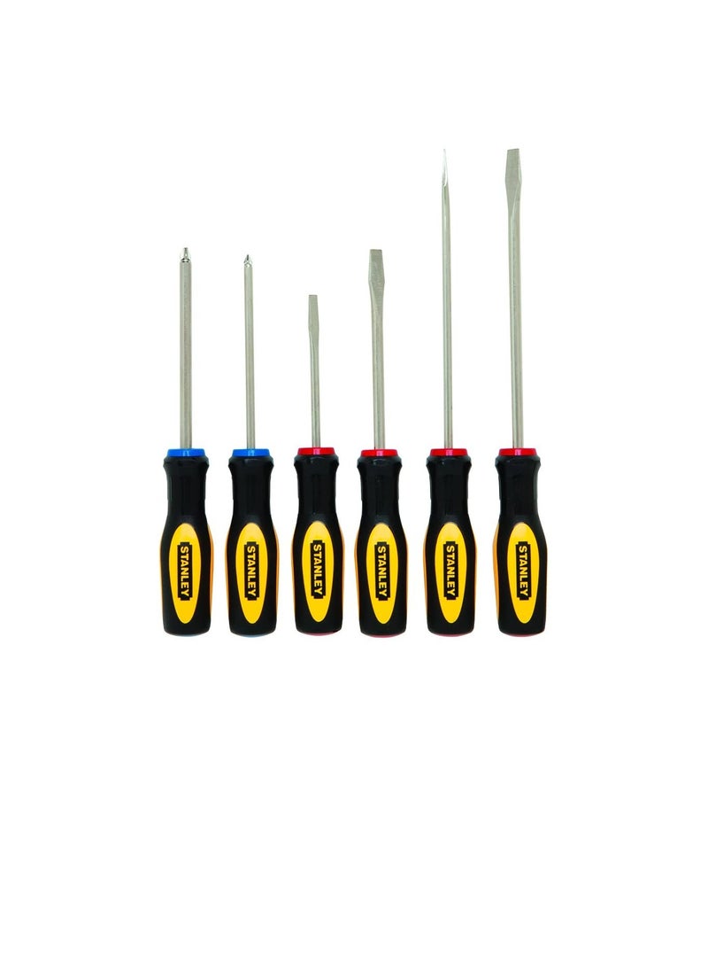 Stanley - Stanley 60-060 Standard Fluted Screwdriver Set, 6-Piece - Image 1